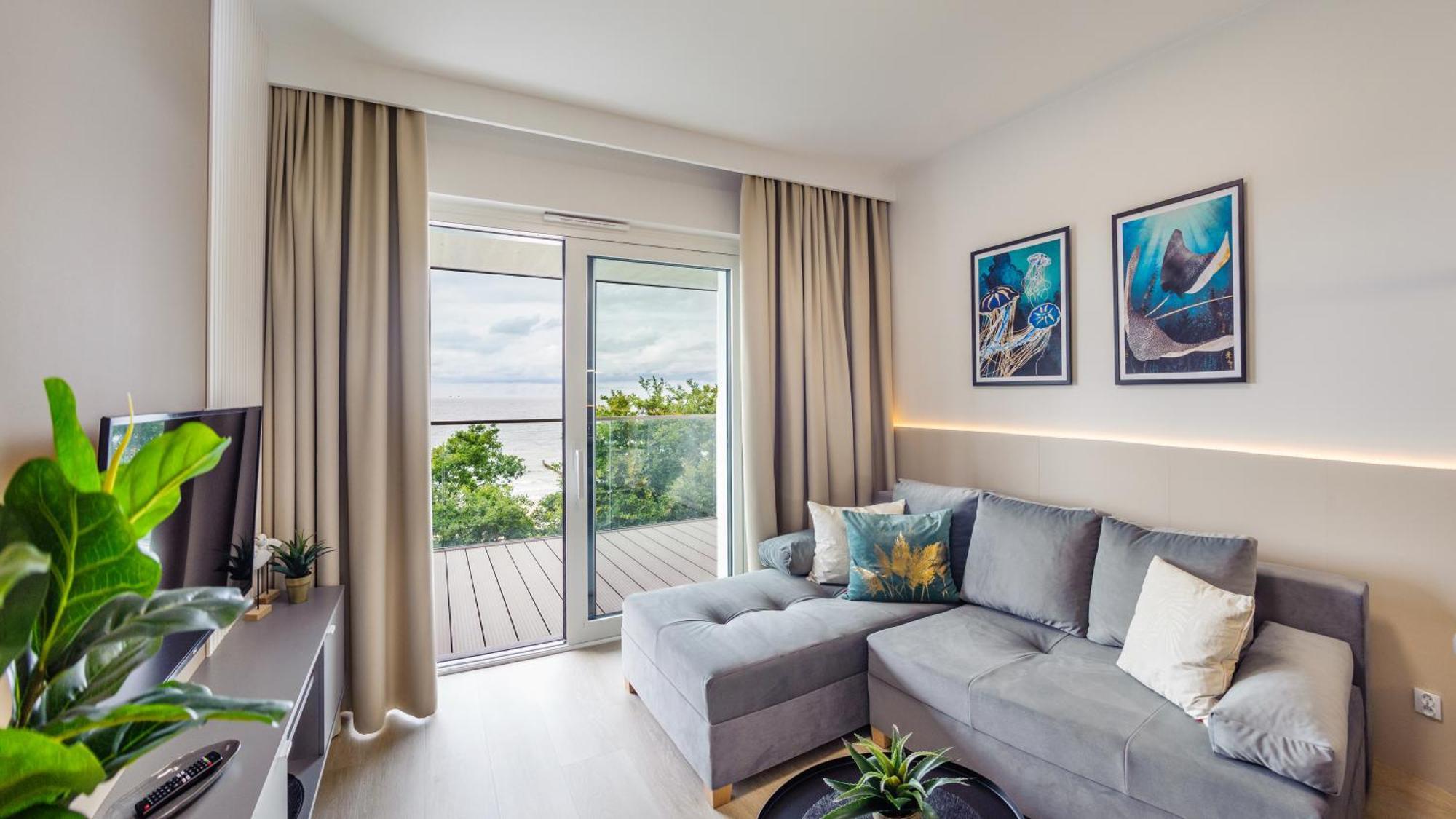 Zachod Slonca Z Widokiem Na Morze 320 -perlowa Przystan-holiday Apartment Sianożęty